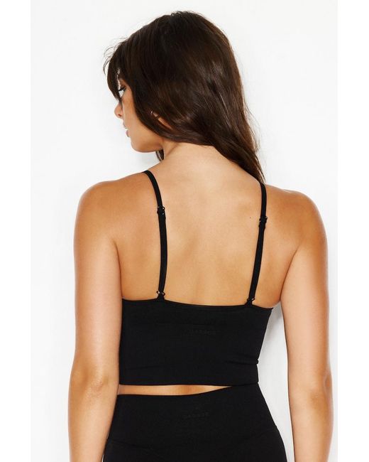 Garage Black Active Seamless V-Neck Cami Top