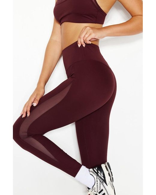 Garage Red Active Mesh Leggings