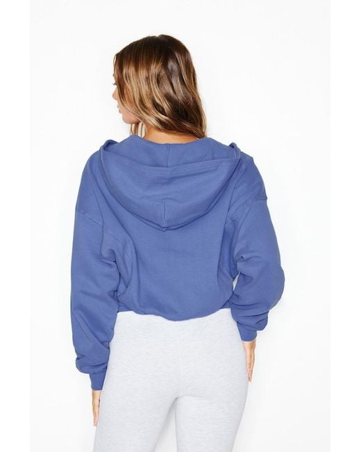 Garage Blue Ultrafleece Cotton Zip Hoodie