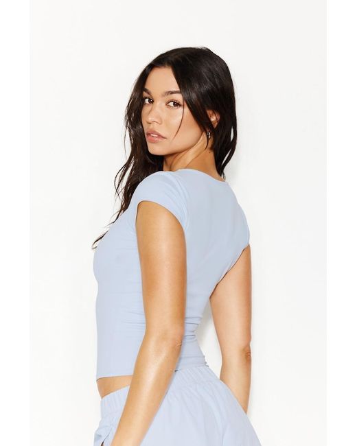 Garage Blue Sleek Sweetheart T Shirt