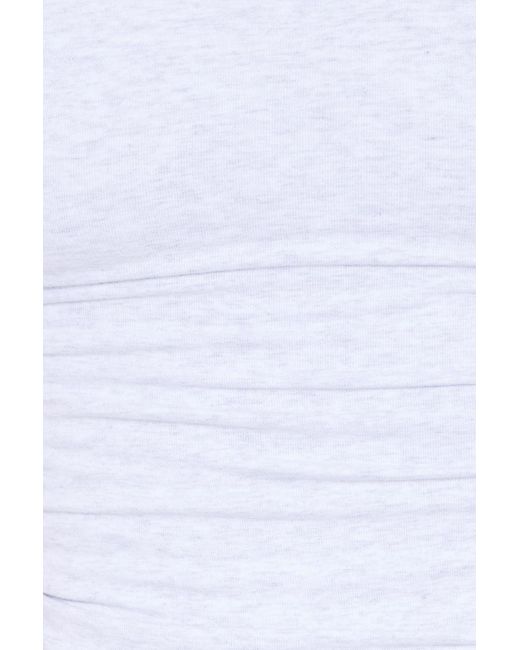 Garage White Supersoft Ruched Back Top