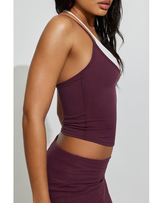 Garage Purple Active Layered Tank Top