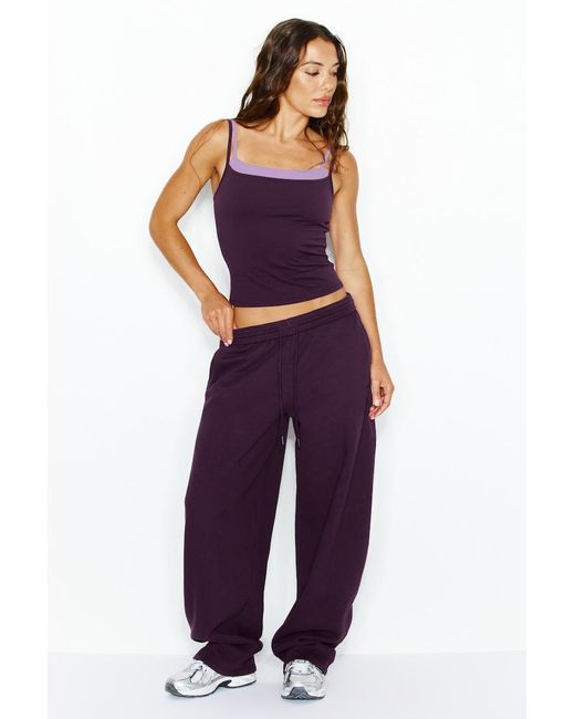 Garage Purple Sleek Double Layer Cami Top