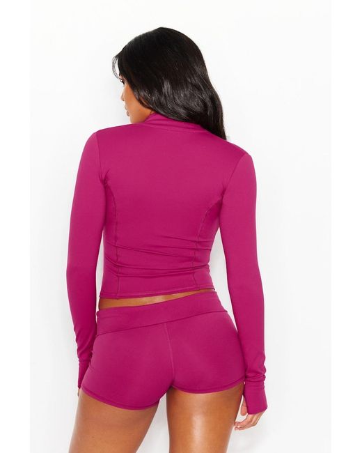Garage Red Active Double Zip Jacket