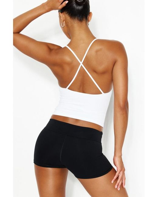 Garage Gray Sleek Underbust Crossback Cami Top