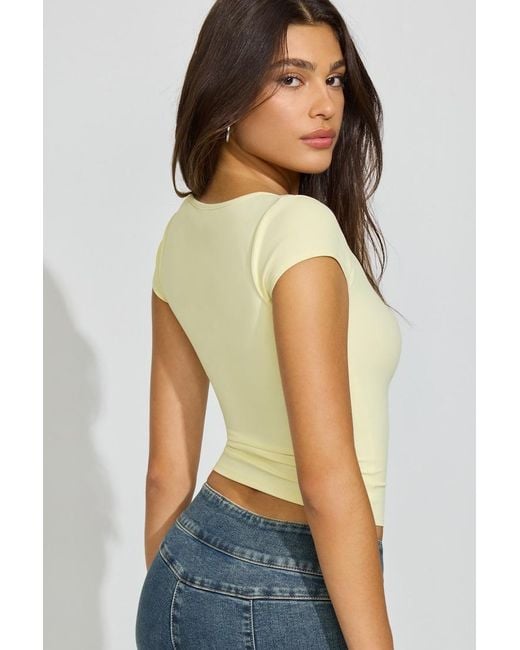 Garage Yellow Sleek Sweetheart T Shirt