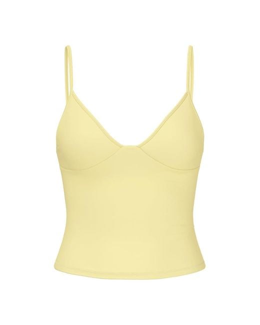 Garage Yellow Active Plunge Cami Top