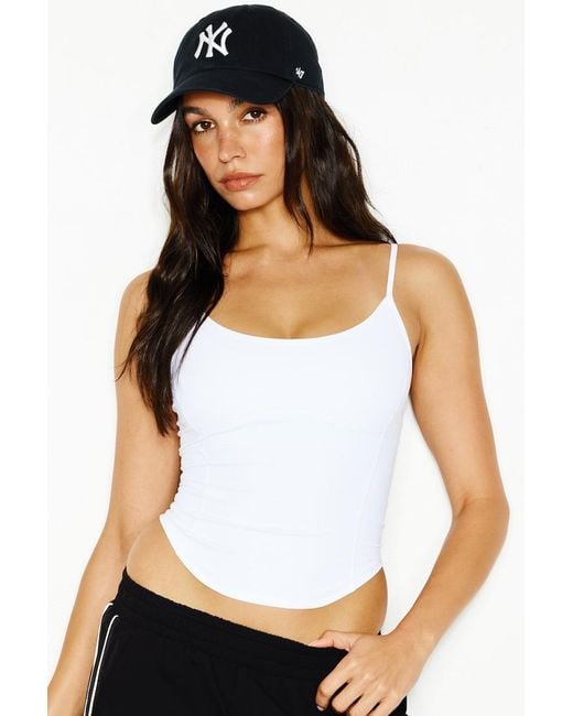 Garage White Active Underbust Cami Top