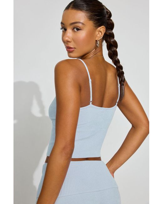 Garage Blue Chenille Cami Top