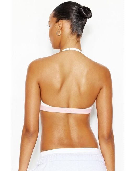 Garage Pink Active Micro Halter Top