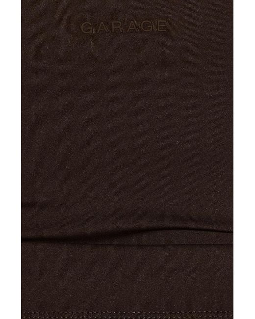 Garage Black Active Plunge Cami Top
