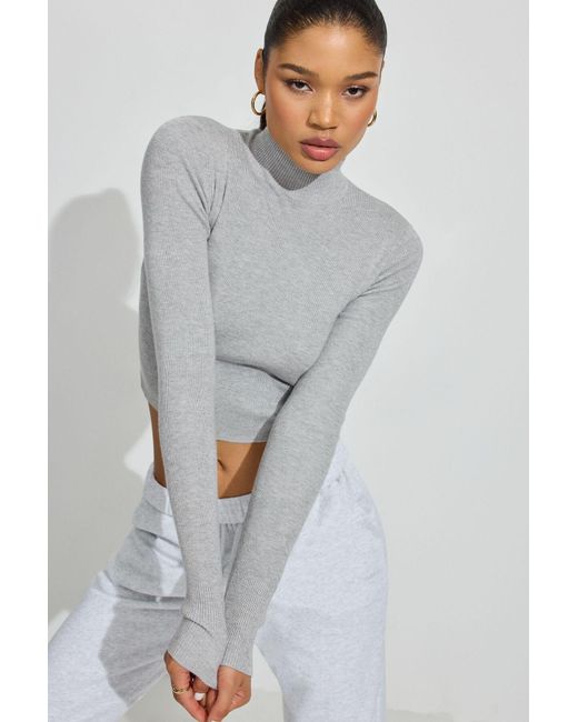 Garage Gray Apron Back Sweater