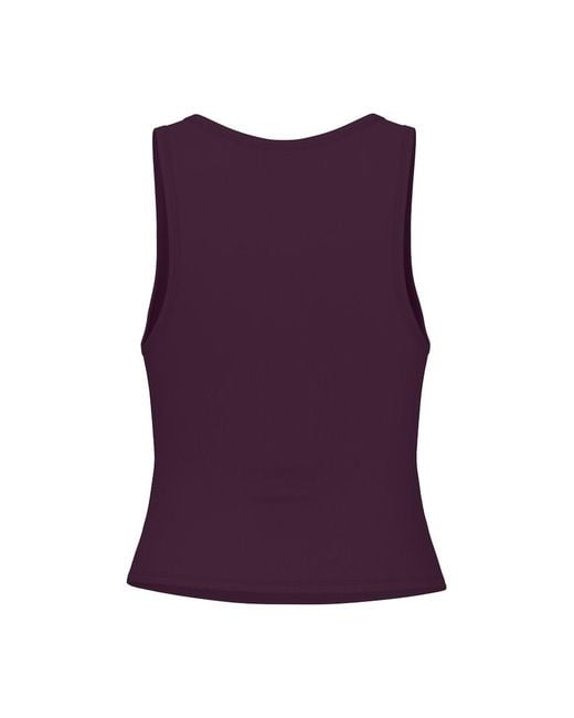 Garage Purple Snatchrib Scoop Tank Top