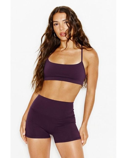 Garage Purple Active Booty Shorts
