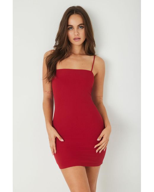Garage Elsa Bodycon Cami Dress in Red Lyst