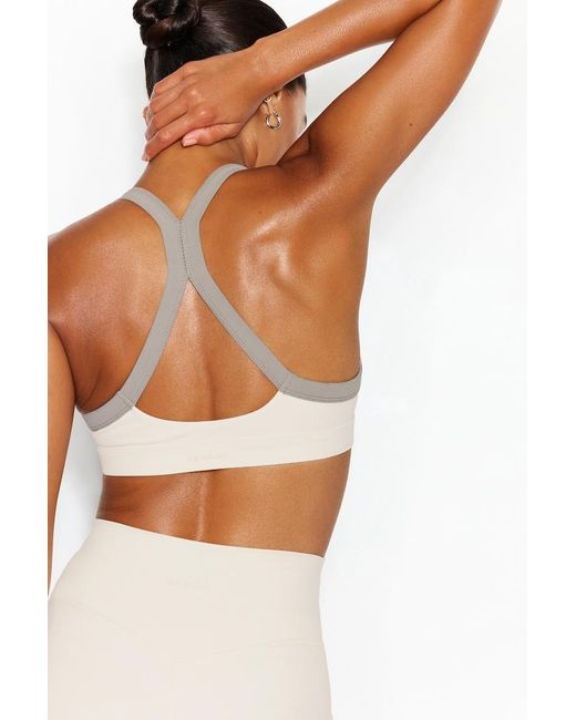 Garage White Active Portrait Neck Bra