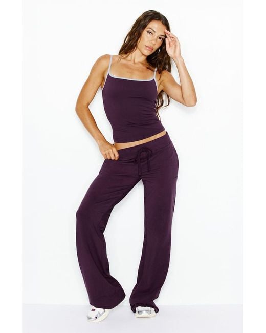 Garage Purple Sleek Scoop Cami Top