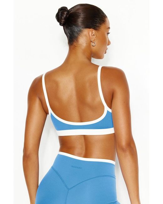 Garage Blue Active Low Back Micro Bra