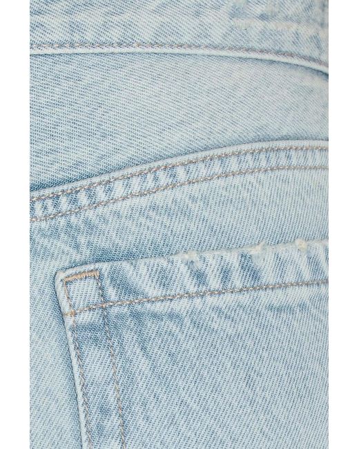Garage Blue Low Rise Baggy Jeans