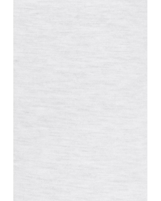 Garage White Stretchterry Capri Pants