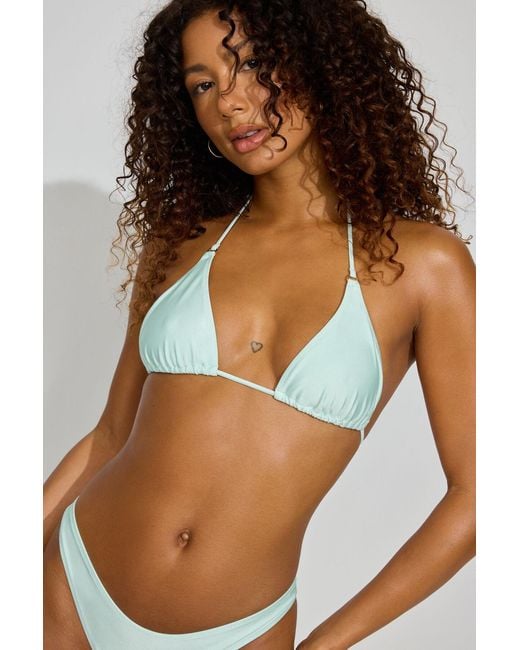 Garage Brown Ring Triangle Bikini Top