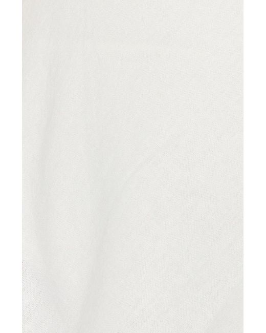Garage White Linen Clean Micro Skort