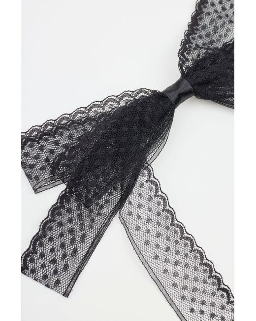 Garage Oversized Lace Bow Clip