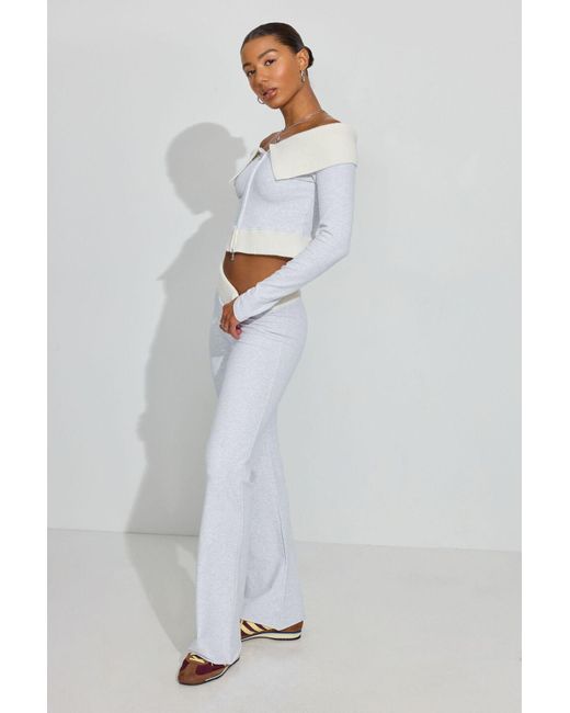 Garage Gray Combo Flare Sweatpants