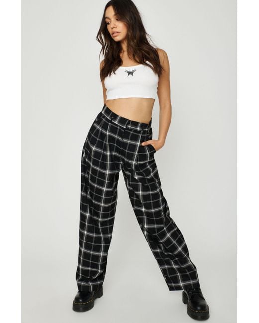 Garage Lidia Pleated Wide Leg Pants in Black Lyst