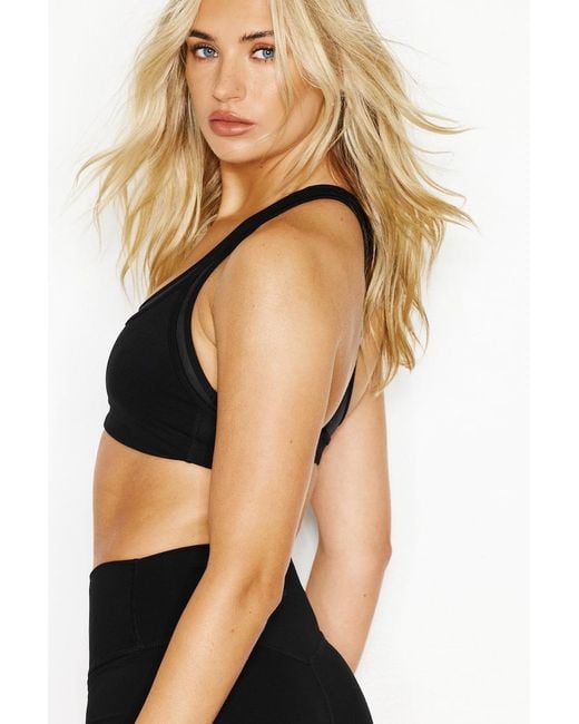 Garage Black Active Layered Mesh Bra