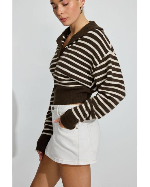 Garage White Micro Skort