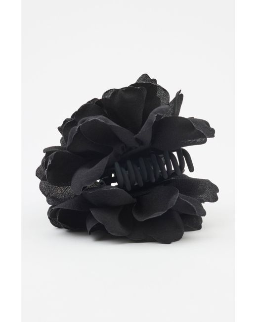Garage Black Oversized Flower Hair Claw Clip