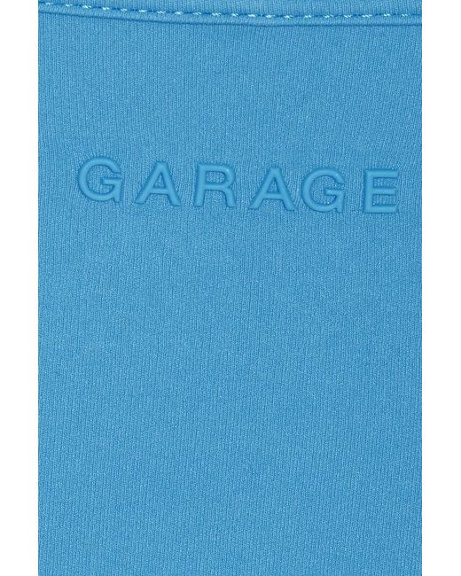 Garage Blue Active Plunge Cami Top