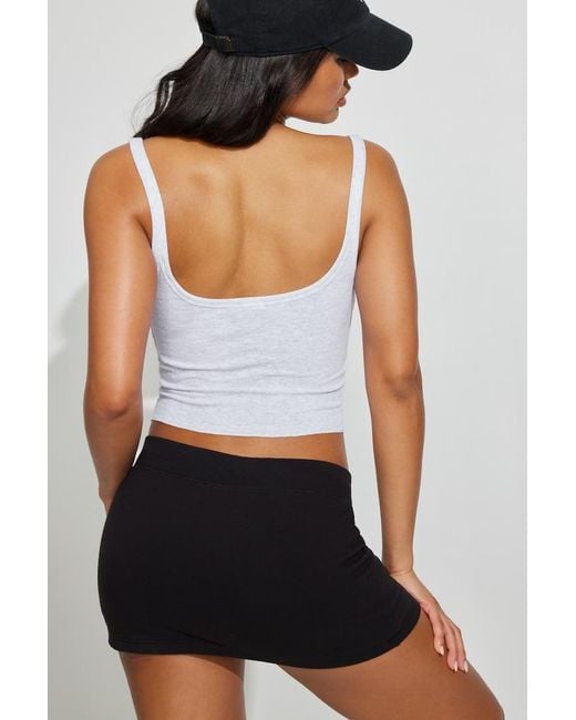 Garage Black Ribbed Tank Top