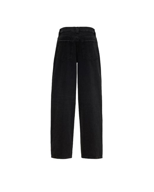 Garage Black Low Rise Baggy Jeans