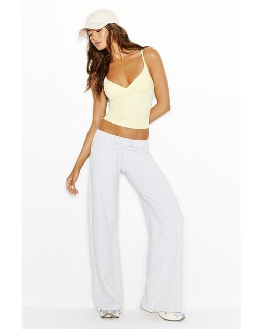Garage White Sleek Crossover Cami Top