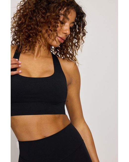 Garage Black Softactive Open Back Bra