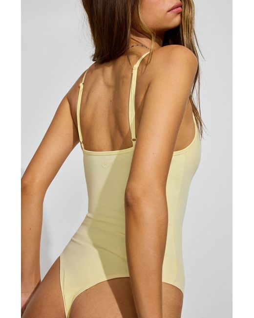 Garage Yellow Softactive Plunge Bodysuit