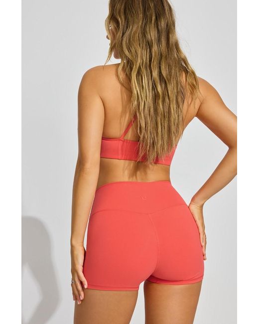 Garage Red Active Booty Shorts