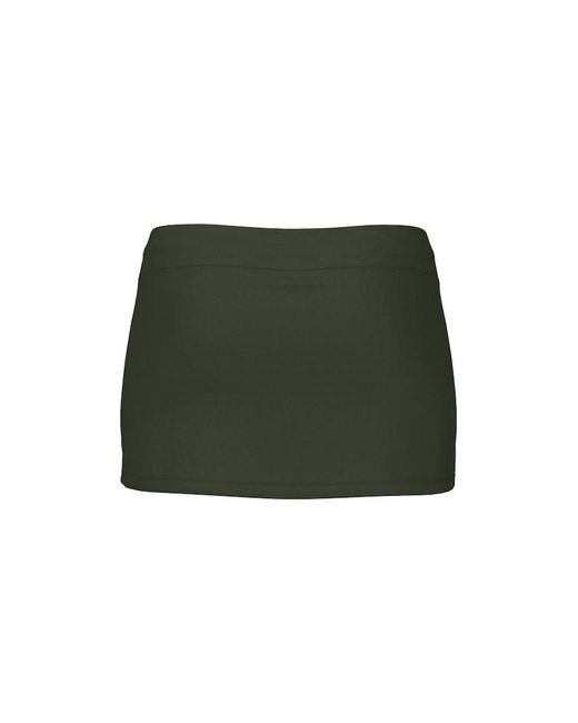 Garage Green Stretchterry Micro Skort