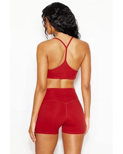 Garage Red Active Booty Shorts