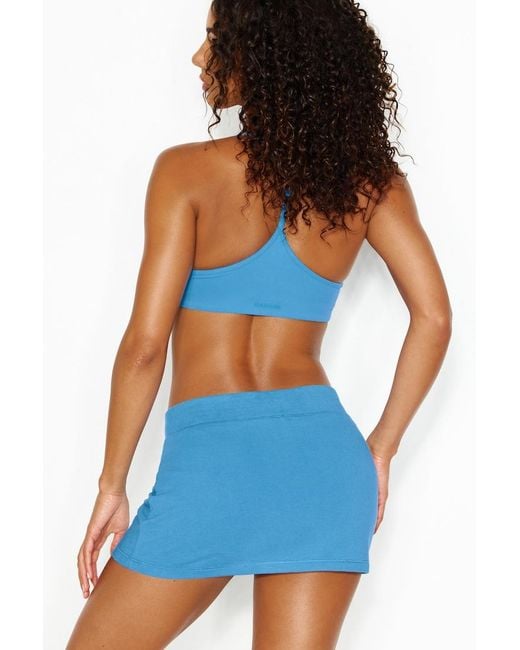 Garage Blue Stretchterry Micro Skort