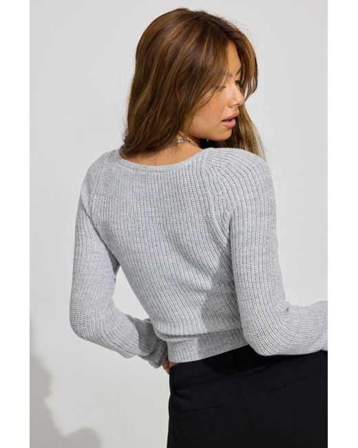 Garage Gray Supersoft Crop Sweater