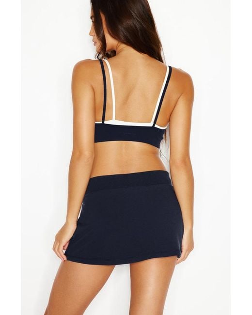 Garage Blue Stretchterry Micro Skort