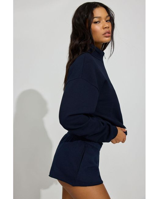 Garage Blue Softterry Half Zip Sweatshirt