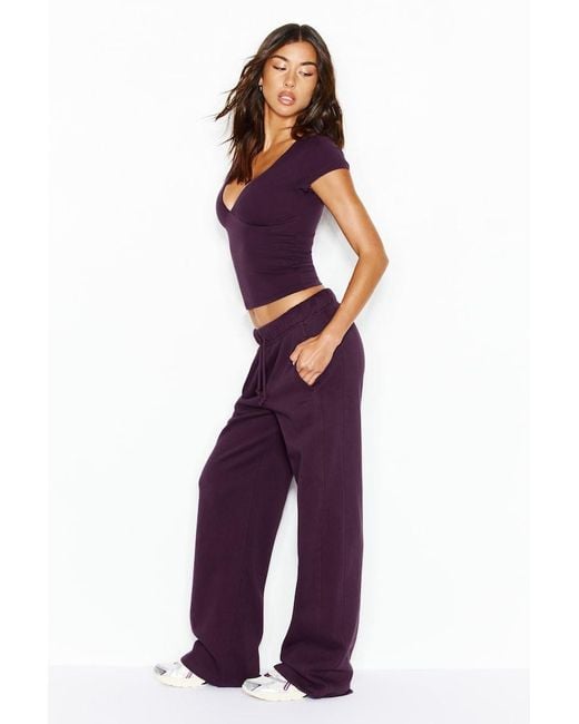 Garage Purple Ultrafleece Straight Leg Sweatpants