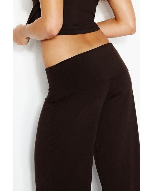 Garage Brown Modal Foldover Pants