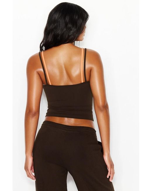 Garage Black Sleek Double Layer Cami Top