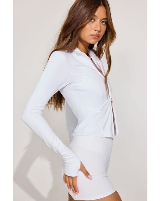 Garage White Softactive Seamed Jacket