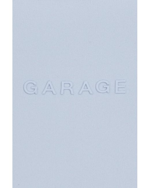 Garage Blue Active Plunge Halter Bra